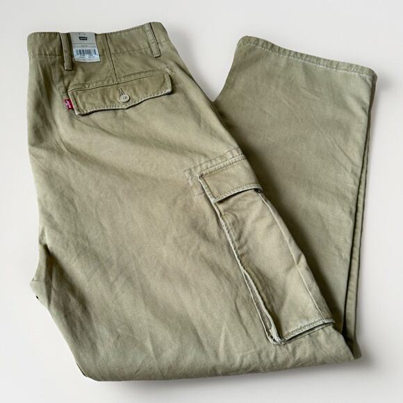 Levis Cargo Pants Relaxed Fit Ace Cargo Pants Beige 38x34 Measures (38x32) - Picture 1 of 7